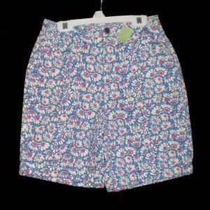 NEW Sostanza Blue with White Daisies Bermuda Shorts Junior Girls Size 14